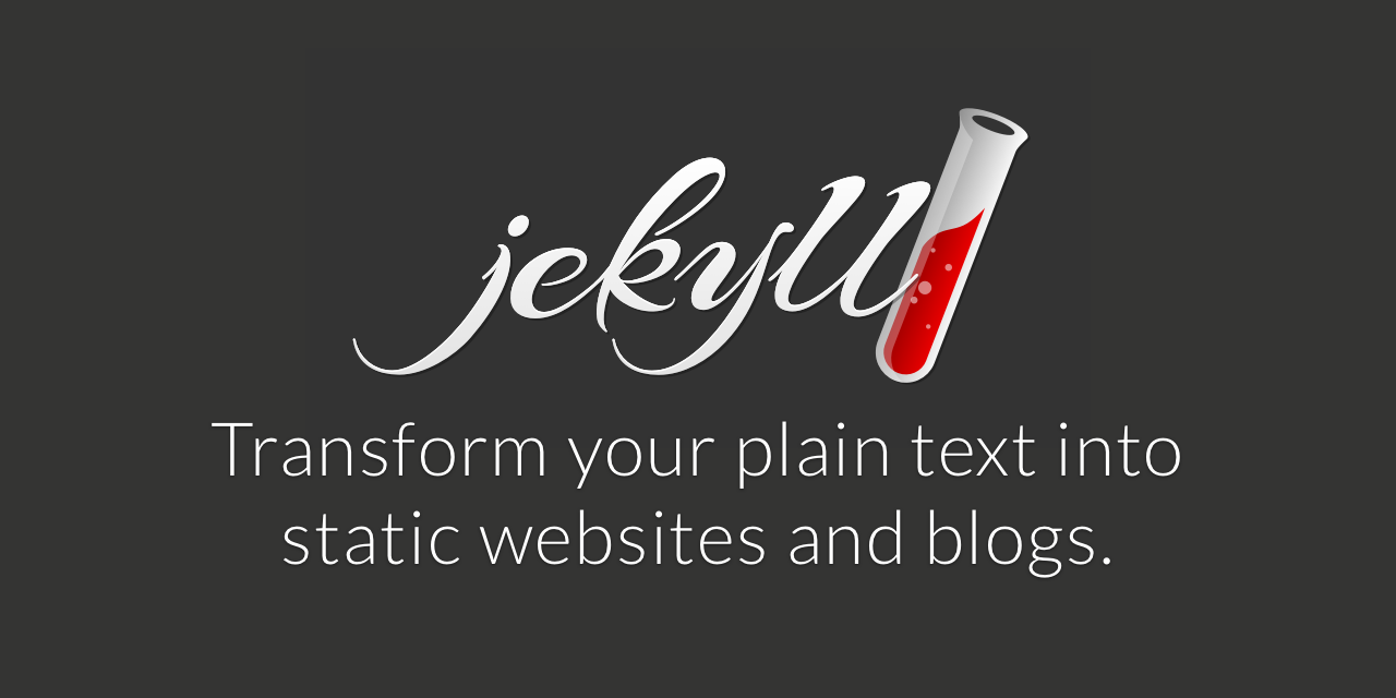 Jekyll을 사용한 나만의 블로그 만들기